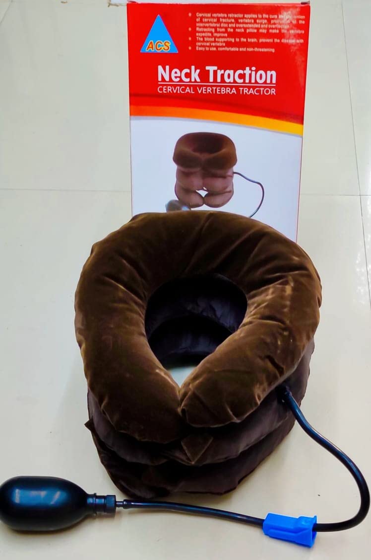 ACS Tractors for Cervical Spine Three (3) Layers Neck Rest Support Massagers Inflatable Pillow