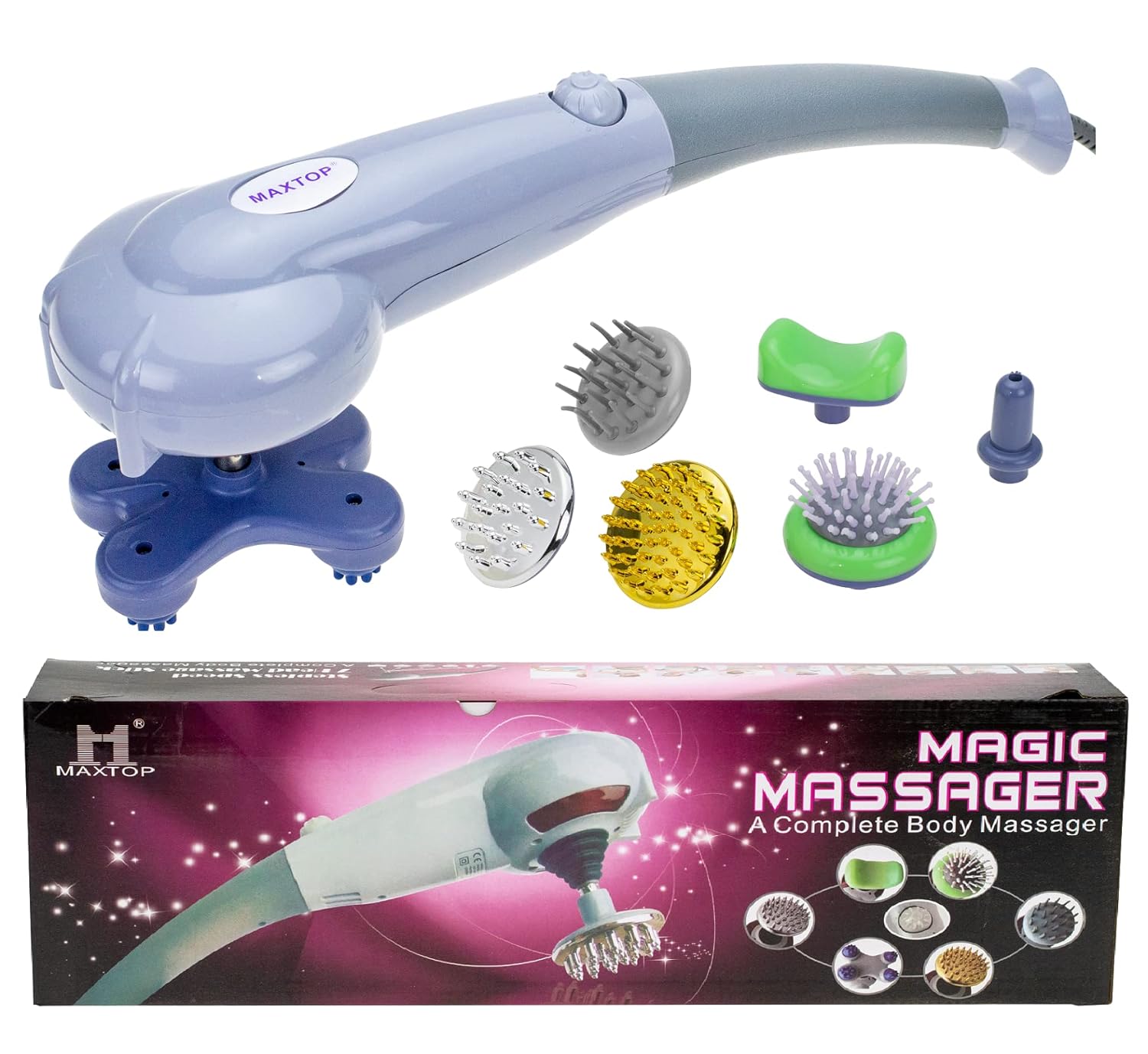 7 in 1 Magic Handheld Body Massager Machine | Massager For Legs Pain Relief | Head Massager|Massage Machine For Pain Relief