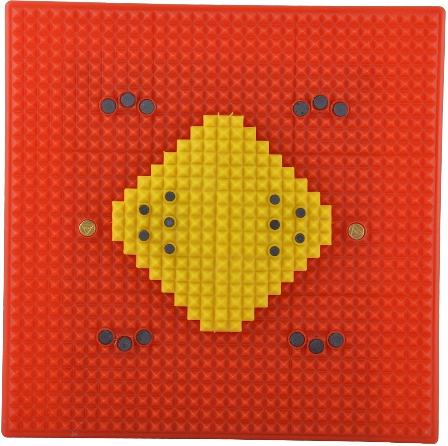 Acupressure Super Mat With Copper Magnetic Pyramid Power Big Size Red