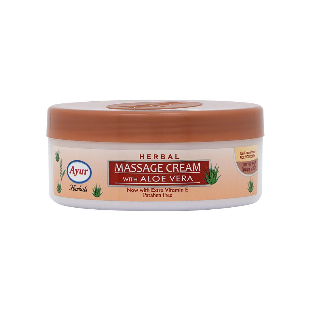 Ayur Herbals, Herbal  Massage Cream With Aloe Vera, 80ml