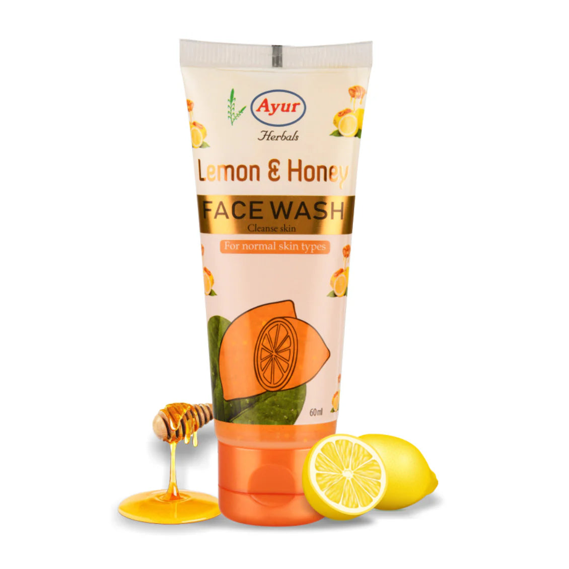 Ayur Herbals Lemon & Honey Face Wash, 60ml